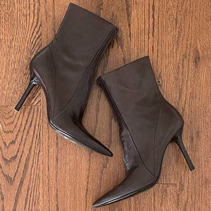 !SOLD ON DEPOP! Vintage Nine West chocolate brown pencil boots